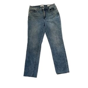 De La Luz High Rise Straight Crop Jeans